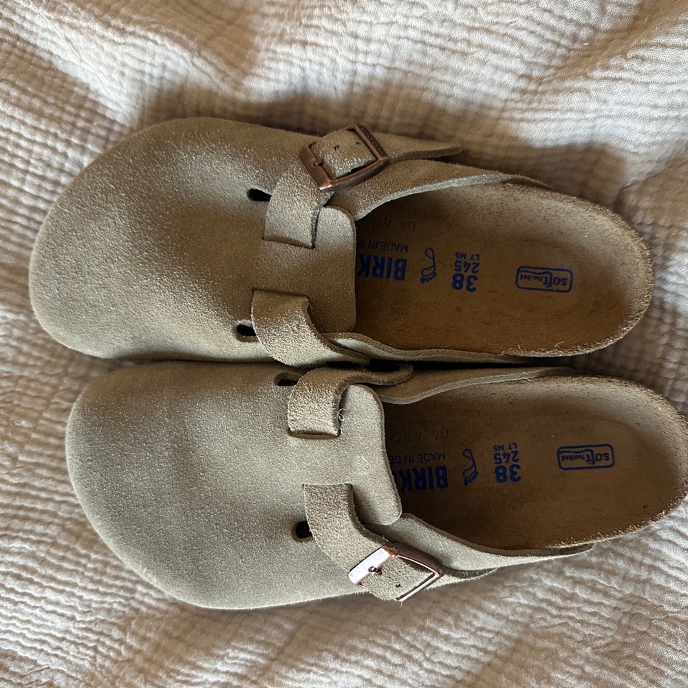 Birkenstock Women’s Boston Soft Footbed Suede Leather